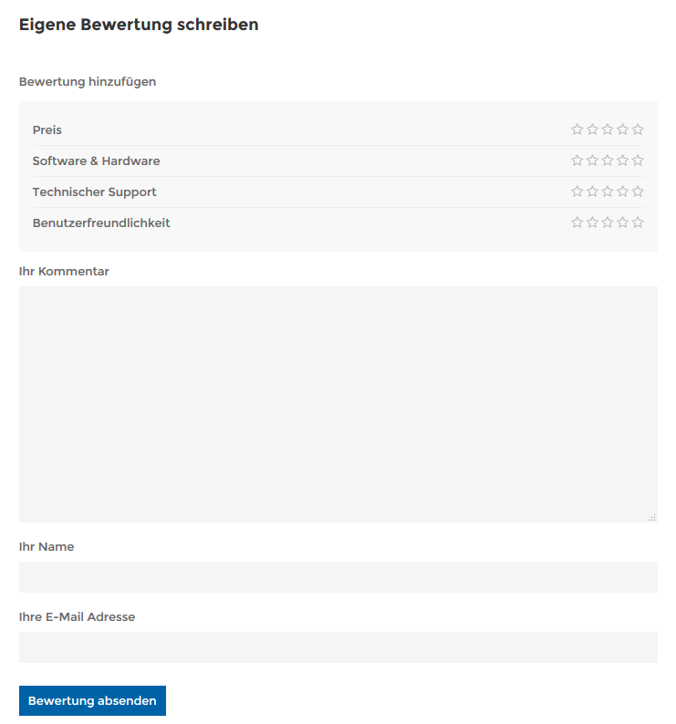 bewertung verfassen