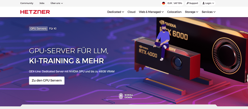 Hetzner Online Homepage